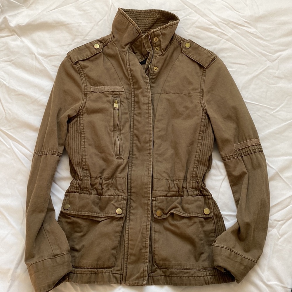 Olive Green Casual Jacket